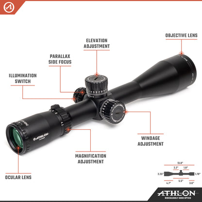 Athlon Ares BTR GEN2 HD 4.5-27x50 APLR3 FFP IR MOA Reticle