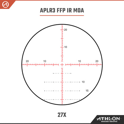 Athlon Ares BTR GEN2 HD 4.5-27x50 APLR3 FFP IR MOA Reticle