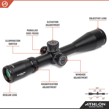 Athlon Ares BTR GEN2 HD 2.5-15x50 APRS5 FFP IR MIL Reticle