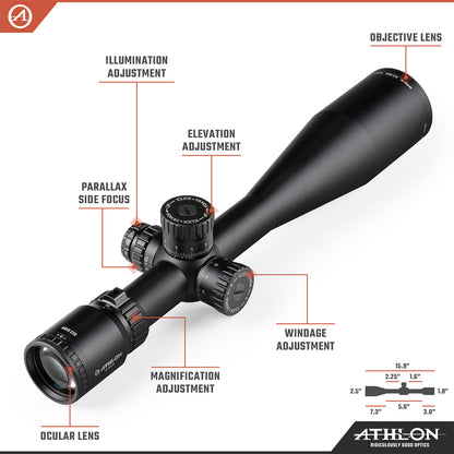 Althon Ares ETR UHD 15-60x56 BLR1 SFP IR MOA Reticle