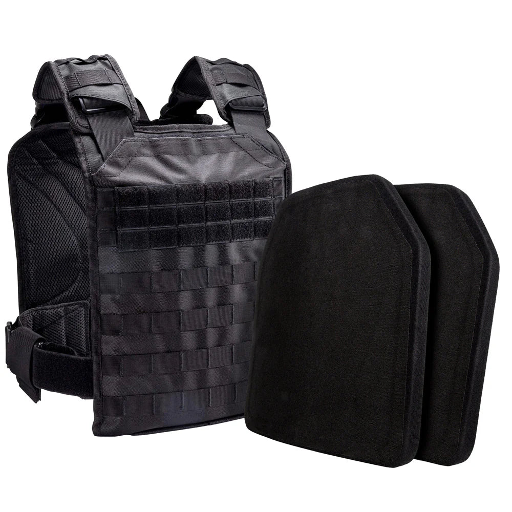 BulletSafe Tactical Plate Carrier Kit with Two Level IV Plates