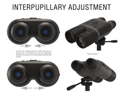 ATN Binox 4T 384 2-8x Thermal Binocular w Laser Range Finder